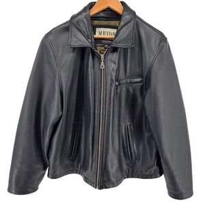 Wilson's Leather M. Julian Mens Black Bomber Jacket Thinsulate Liner Large